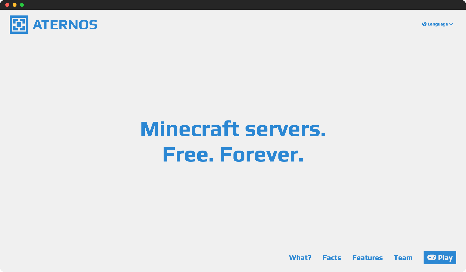 Aternos screenshot
