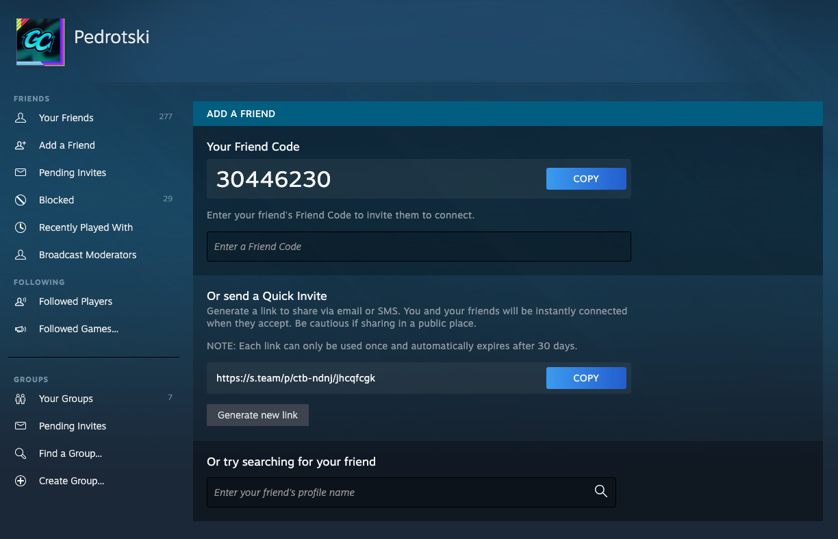 Pedrotski Steam Invite Link