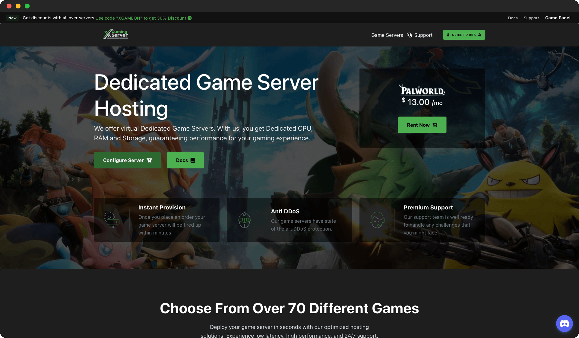 XGamingServer screenshot