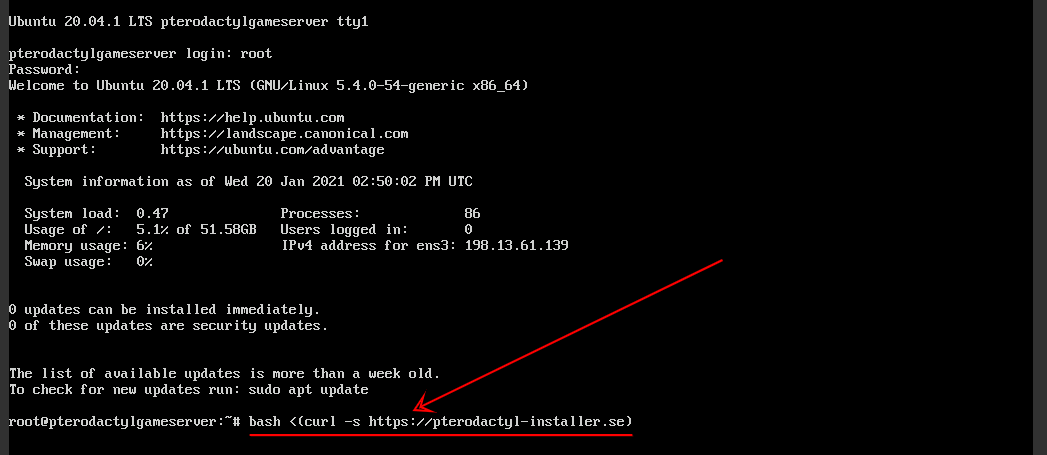 How do i install Pterodactyl panel on my OVH vps