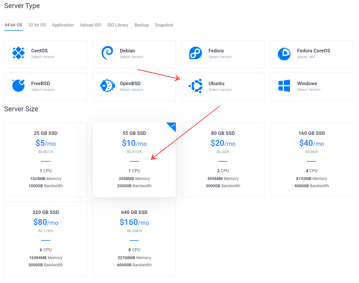 vultr select server for pterodactyl