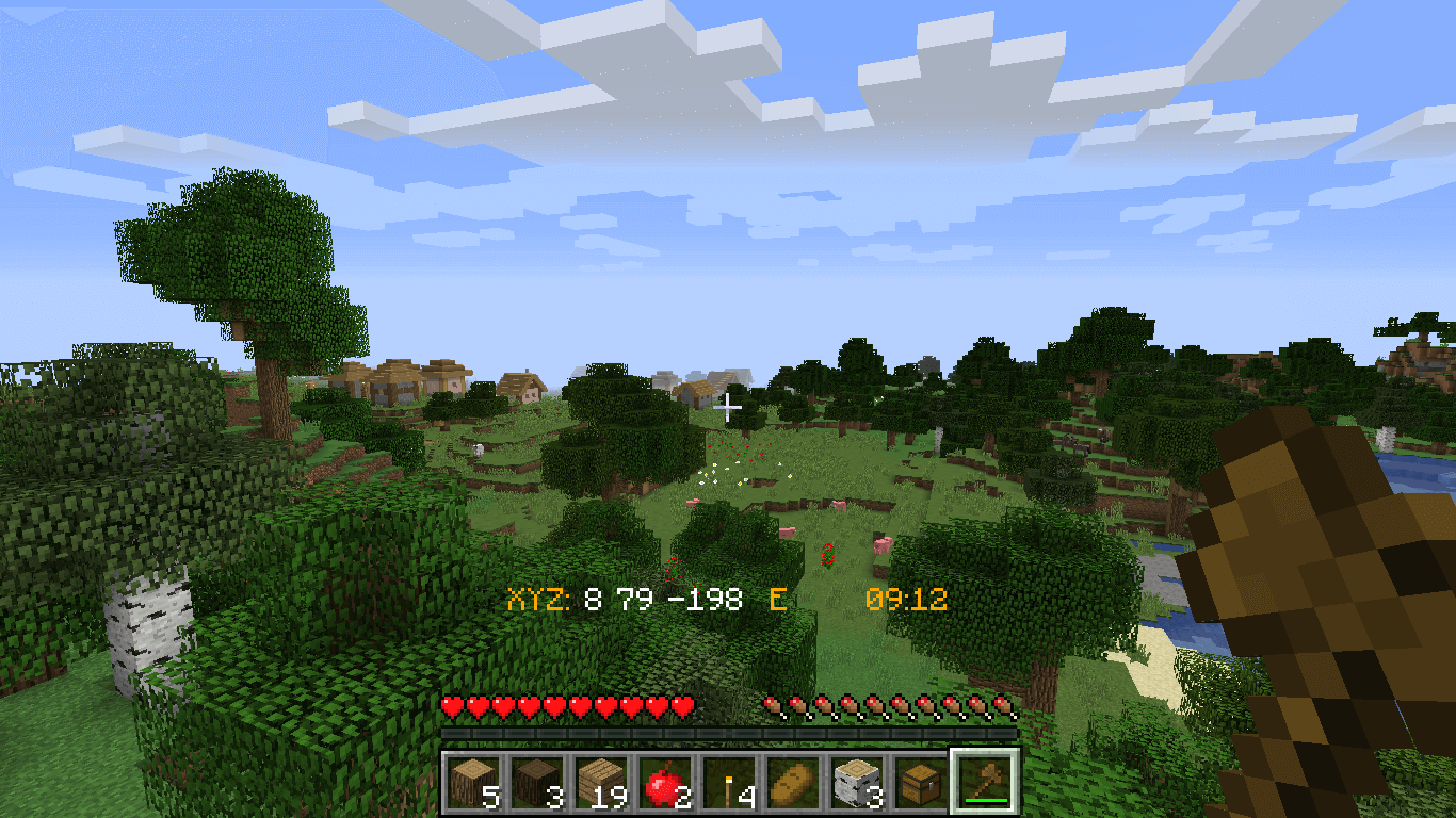 fresh minecraft world setup