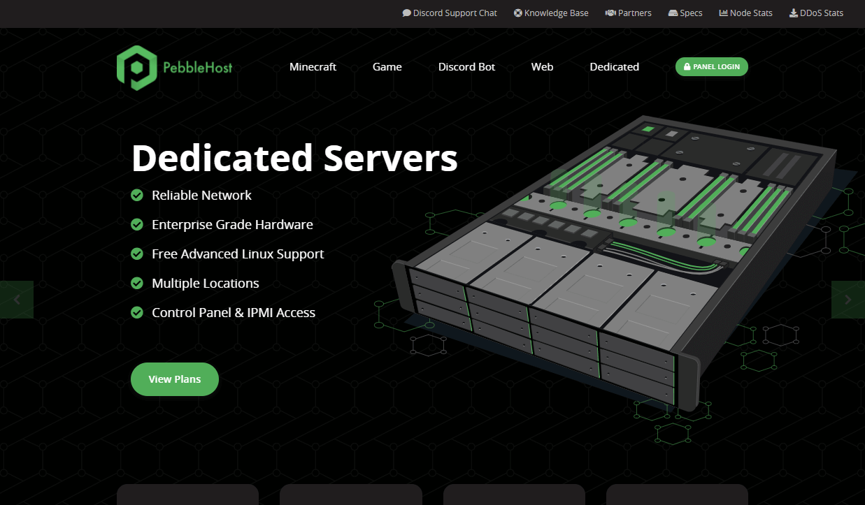 PebbleHost game server hosting