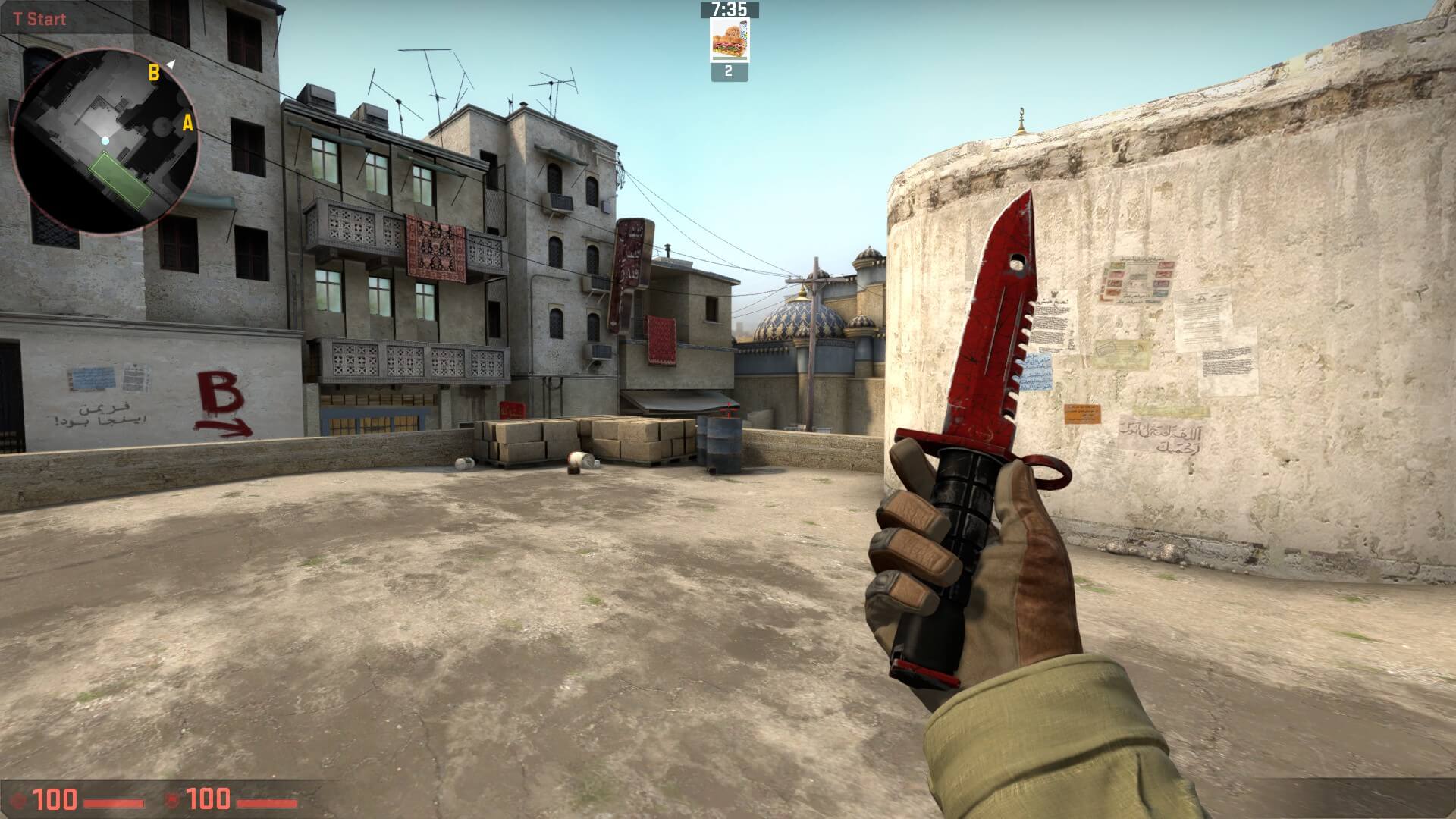 M9 Bayonet Crimson Web