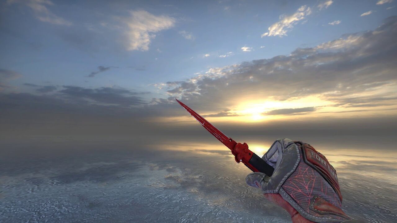 Stiletto Knife Crimson Web