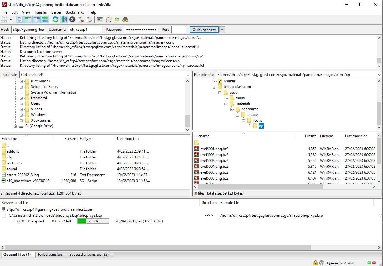 fastdl FTP after folders are created