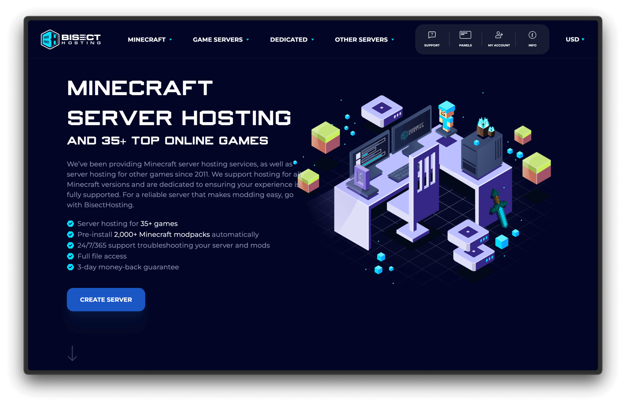 bisect hosting website image